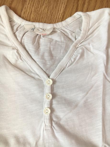 Biele tricko, h&m,110