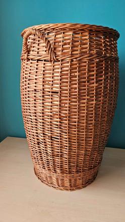 Veľký prútený kôš, 74 cm, hnedý, 