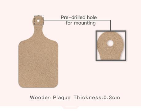 Drevena ozdobna tabulka do kuchyne,