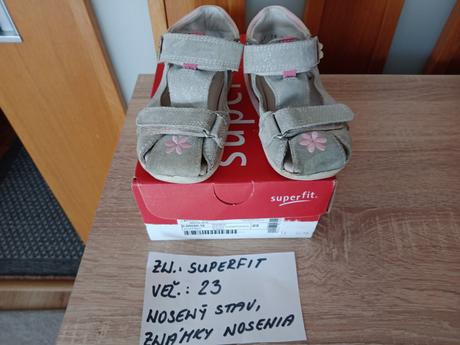 Dievčenské sandále zn.superfit veľ.23, superfit,23
