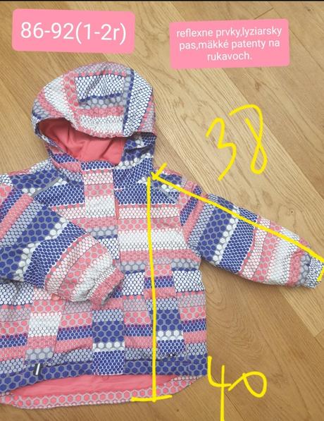 Bunda 86 ciapka rukavice, 86–98