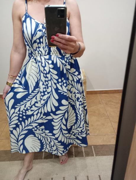 Šaty h&m a riflovka mango, h&m,s