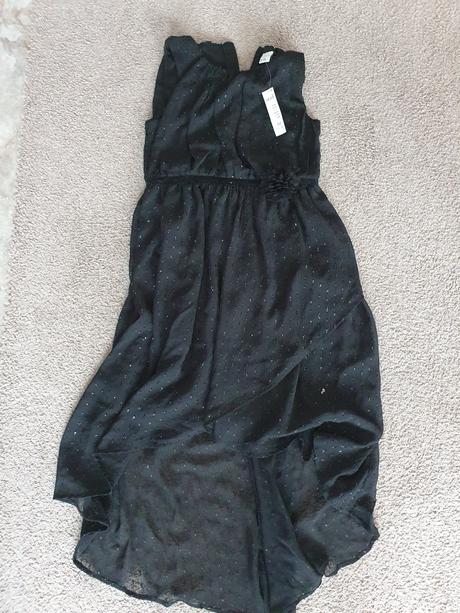 Čierne slávnostné šaty lindex 152, lindex,152