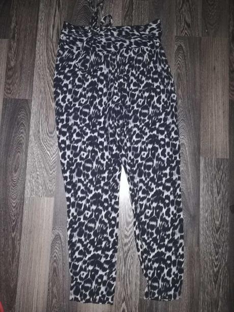 Nohavice vysoký pás 34/36, topshop,36