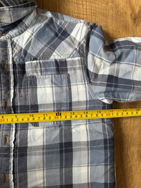 Zateplená košelová bunda s kapucňou veľ. 116, next,116