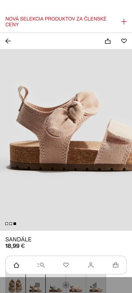 Sandálky hm nové, 20/21, h&m,21