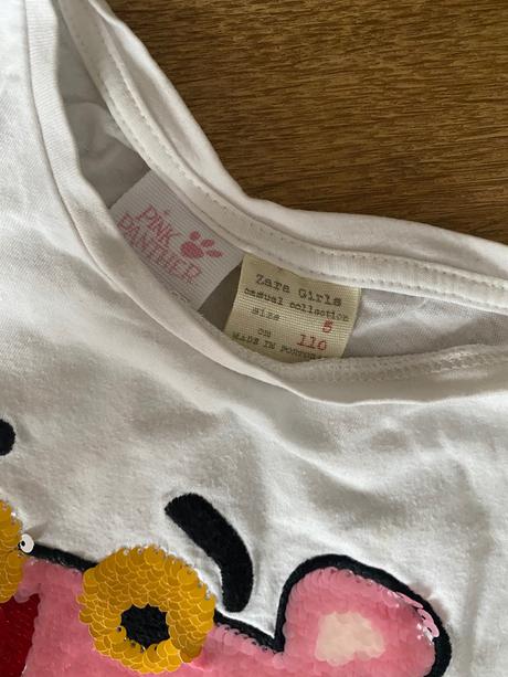 Tričko ružový panter, zara,110