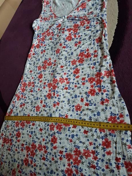 Biele viskózové šatky s kvietočkami vel.m, m