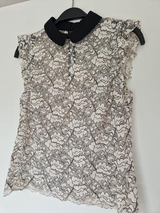 Zara - čipkovaný top 2+1 zadarmo, zara,s
