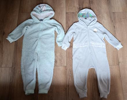 2x teply overal na spanie 98/104, 98