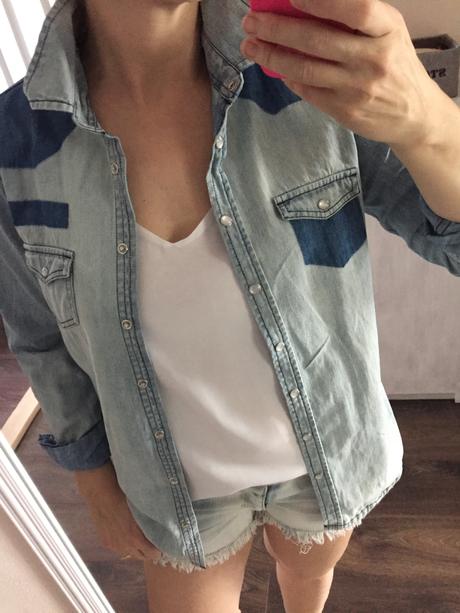 Riflová košeľa, new yorker,m