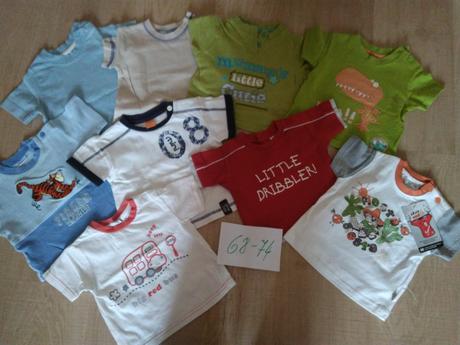 Tričká kr.rukav 68-74(cena za všetky), 68