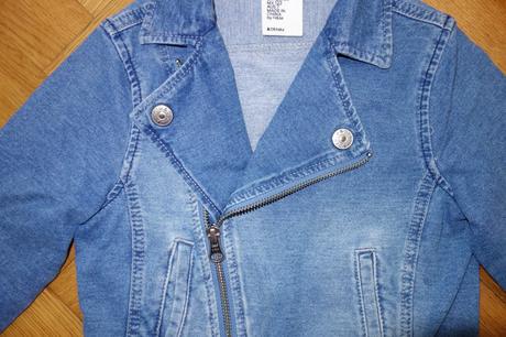 Rifľová bunda 6-7 rokov, h&m,122