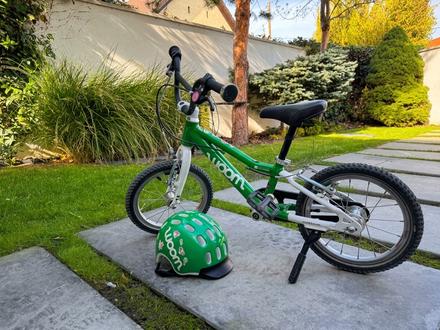 Predám detský bicykel woom 14 s prilbou, woom,14