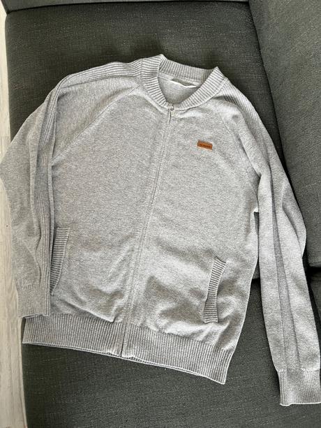 Sivý bavlnený sveter/mikina coccodrillo na zips, v, coccodrillo,152