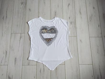 Tričko so striebornou aplikáciou, xl