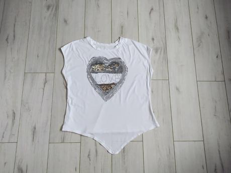 Tričko so striebornou aplikáciou, xl