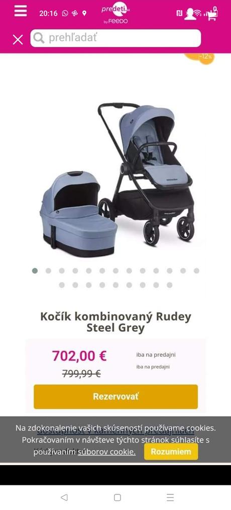 Kočík easywalker rudey aj s príslušenstvom, easywalker,easywalker rudey