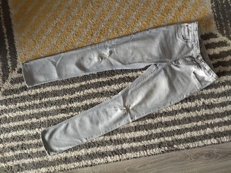 Sivé skinny fit rifle, h&m,152