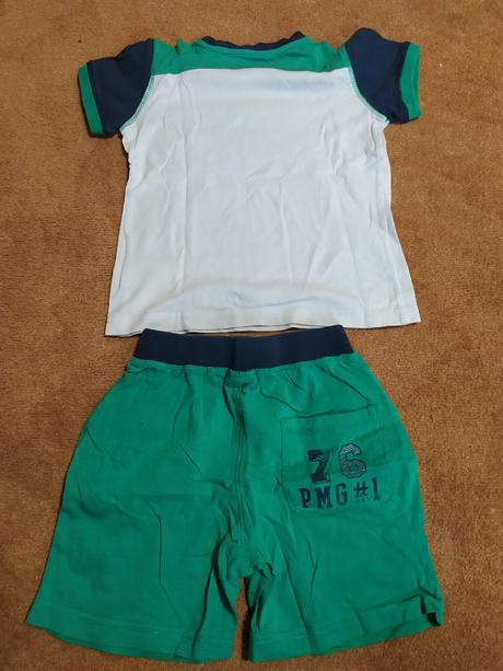 Súprava, tričko a kraťasy 104 s poštou, primigi,104