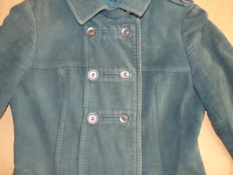 Zeleny dlhy prechodny kabat, next,s