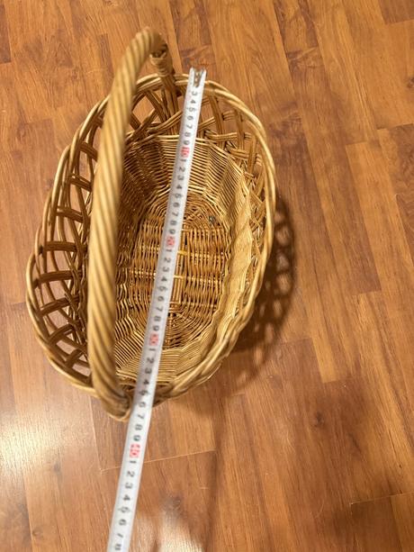 Veľký prútený košík pevný, 