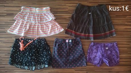 Sukne a kratasky 110/122, 104–116