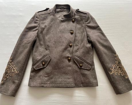 New look military vlnený kabátik, sako vel.m, new look,m