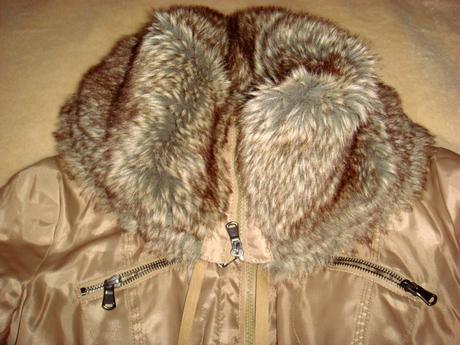Zimná bunda s kožušinou, s