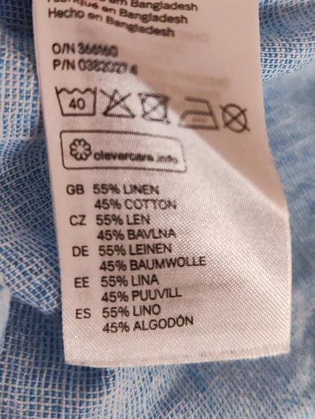 Košeľa s ľanom, h&m,68