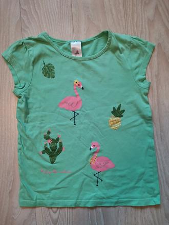 Tričko plameniaky, palomino,128