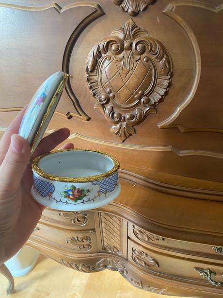 Porcelánová šperkovnice vintage,