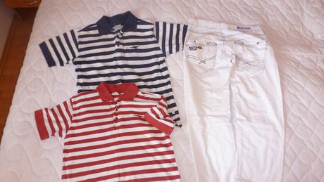 Nohavice pre chlapca+ námornícke tričko, f&f,164