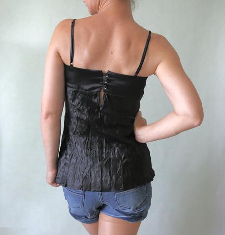 Saténový top s výšivkou papaya xs-s, papaya,xs