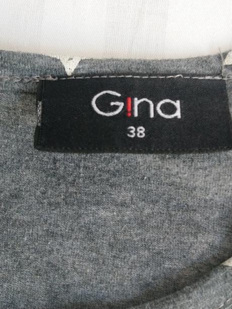 Dámsky sivý top s hviezdičkami, gina, gina,l
