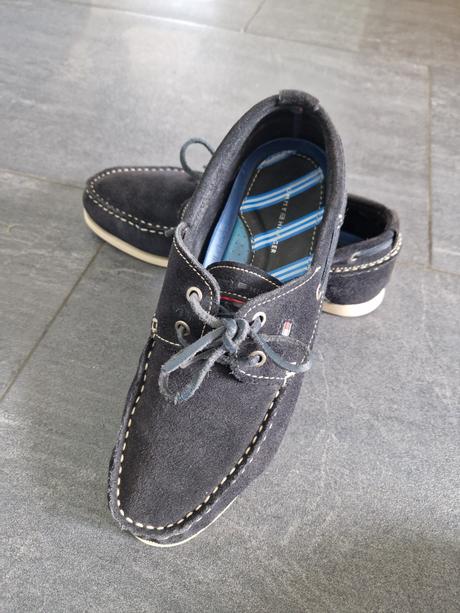 Mokasíny zbrúsenej kože th, tommy hilfiger,42