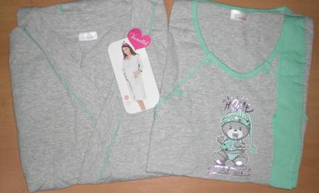 Tehotenská súpravička župan a nočná košeľa, vienetta secret,l / m / s / xl / xxl