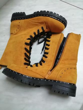 Topanky damske horcicove, prechodne vel. 37, 37