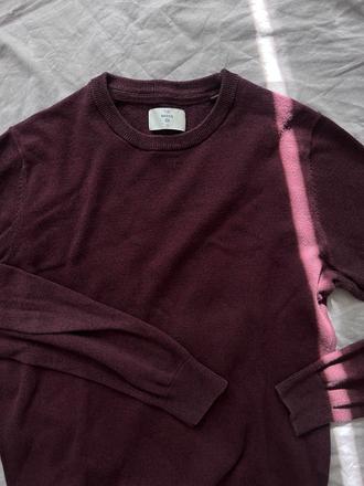 Bordovy svetrik, c&a,m