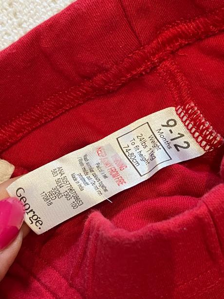 Chlapčenské šortky červeno biele george (74-80), george,74