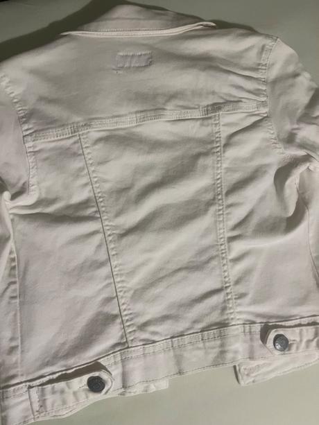 Biela rifľová bunda, m