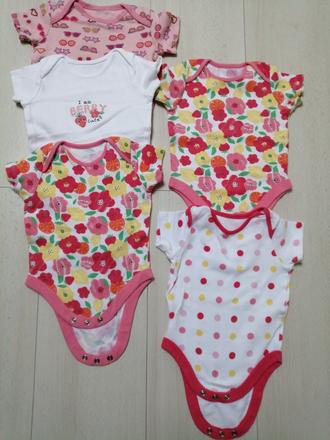 Bodicka 5 ks pre dievčatka vel. 3-6 mesiacov, 62