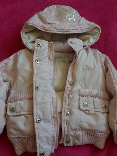 Milučká zimná bunda pre dievčatko, 68