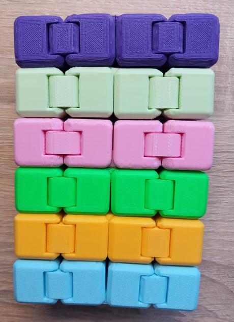 Infinity cube, 3d nekonečná antistresová kocka, 