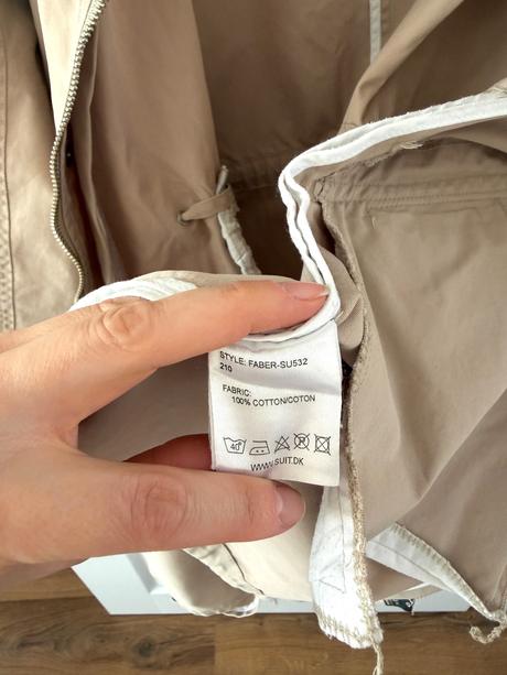 Štýlový bavlnený parka škandinávsky dizajn, m