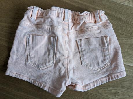 Riflové kraťasy s volánikmi, zara,104