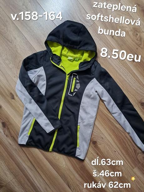 Zateplená softshellová bunda, 158