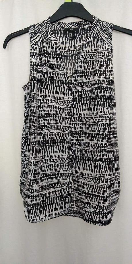 Čierno-biela bluzka, h&m,xs