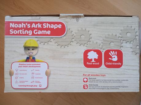 Drevená vkladačka noemova archa, 