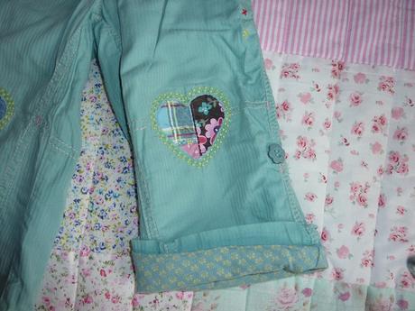 Podšité roll up nohavice, next,80